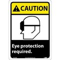 National Marker Co Graphic Signs - Caution Eye Protection Required - Plastic 10inW X 14inH CGA10RB